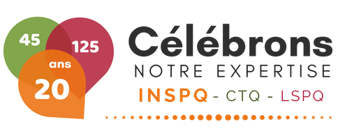 Célébrons notre expertise INSPQ - CTQ - LSPQ 20-45-125 ans