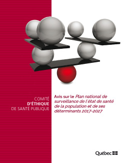 Avis sur le Plan national de surveillance de l'état de santé de la population et de ses déterminants 2017-2027