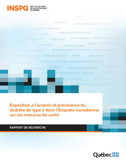 Exposition à l’arsenic et prévalence du diabète de type 2 dans l’Enquête canadienne sur les mesures de santé