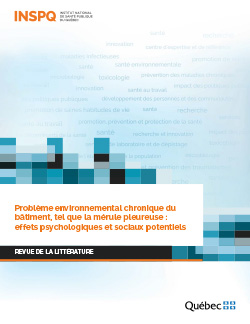 Problème environnemental chronique du bâtiment, tel que la mérule pleureuse : effets psychologiques et sociaux potentiels