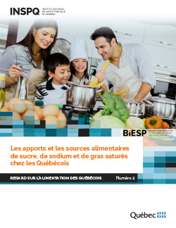 Les apports et les sources alimentaires de sucre, de sodium et de gras saturés chez les Québécois