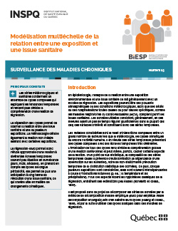 Modélisation multiéchelle de la relation entre une exposition et une issue sanitaire