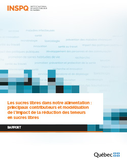 Les sucres libres dans notre alimentation : principaux contributeurs et modélisation de l’impact de la réduction des teneurs en sucres libres