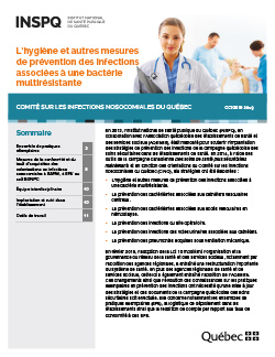 L’hygiène et autres mesures de prévention des infections associées à une bactérie multirésistante