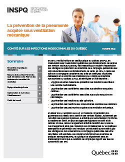 La prévention de la pneumonie acquise sous ventilation mécanique