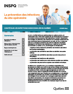 La prévention des infections  du site opératoire