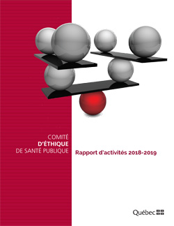 Rapport d'activités 2018-2019 du Comité d'éthique de santé publique