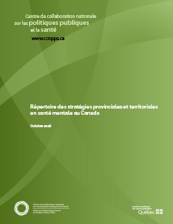 Répertoire des stratégies provinciales et territoriales en santé mentale au Canada