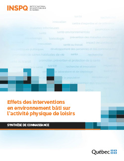 Effets des interventions  en environnement bâti sur l’activité physique de loisirs