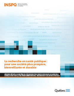 La recherche en santé publique : pour une société plus prospère, bienveillante et durable