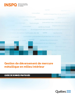 Gestion de déversement de mercure métallique en milieu intérieur