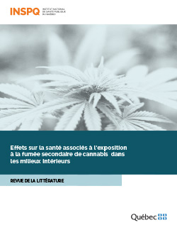 Effets sur la santé associés à l’exposition à la fumée secondaire de cannabis dans les milieux intérieurs