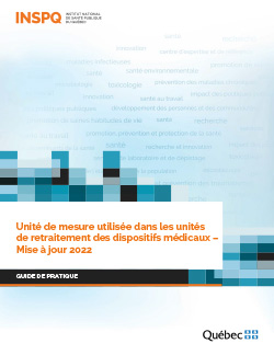 Unité de mesure utilisée dans les unités de retraitement des dispositifs médicaux – Mise à jour 2022