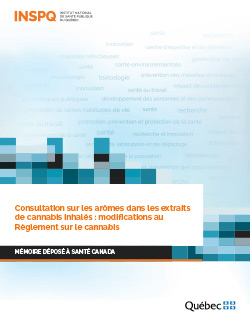 Consultation sur les arômes dans les extraits de cannabis inhalés : modifications au Règlement sur le cannabis