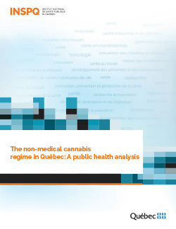 The non-medical cannabis  regime in Québec: A public health analysis