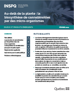 Au-delà de la plante : la biosynthèse de cannabinoïdes par des micro-organismes