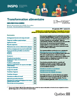 ransformation alimentaire