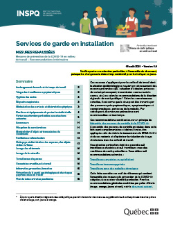 COVID-19 : Recommandations intérimaires concernant  les travailleuses des services de garde