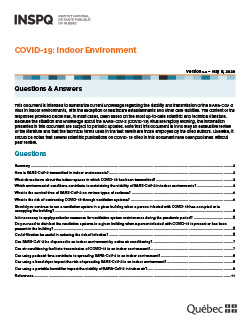COVID-19: Indoor Environment COVID-19: Indoor Environment