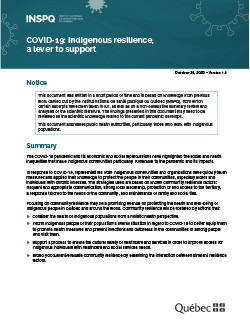 COVID-19: Indigenous resilience, a lever to support 