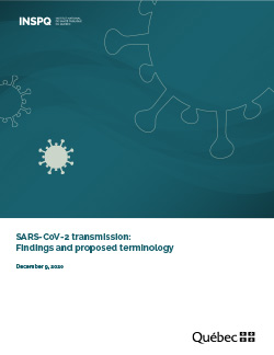 SARS-CoV-2 transmission: Findings and proposed terminology