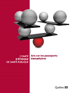Avis sur les passeports immunitaires Avis sur les passeports immunitaires