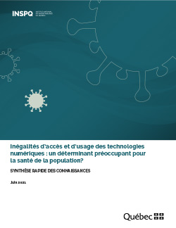 Inégalités d’accès et d’usage des technologies numériques : un déterminant préoccupant pour la santé de la population?