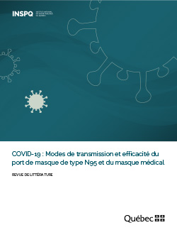 Modes de transmission et efficacité du port de masque de type N95 et du masque médical