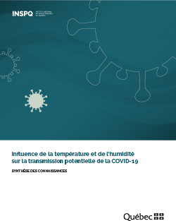 Influence de la température et de l’humidité sur la transmission potentielle de la COVID-19