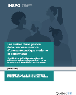 Les assises d’une gestion  de la donnée au service  d’une santé publique moderne  et performante