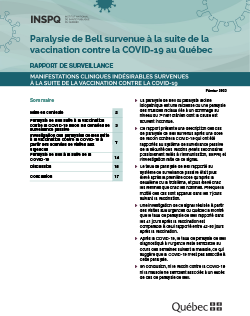Paralysie de Bell survenue à la suite de la vaccination contre la COVID-19 au Québec