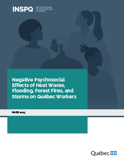 Negative Psychosocial Effects of Heat Waves, Flooding, Forest Fires, and Storms on Québec Workers